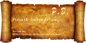 Putnik Doloróza névjegykártya